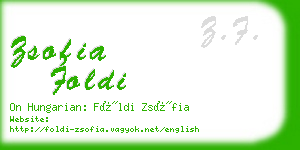 zsofia foldi business card